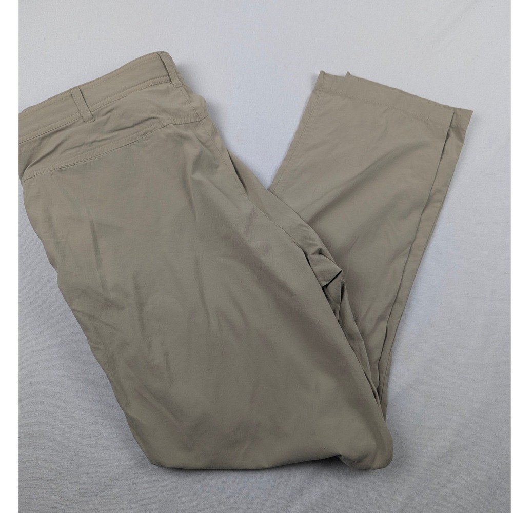 Coolibar Mens 38x32 Tan UPF 50+ Summer Casual Pants Stretch Nylon 01606